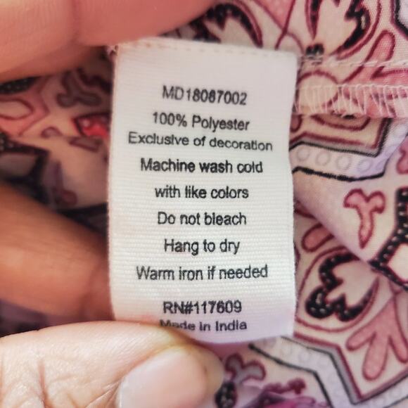 Mimi + Daphne Boho Bishop Sleeve Top M - Picture 8 of 8